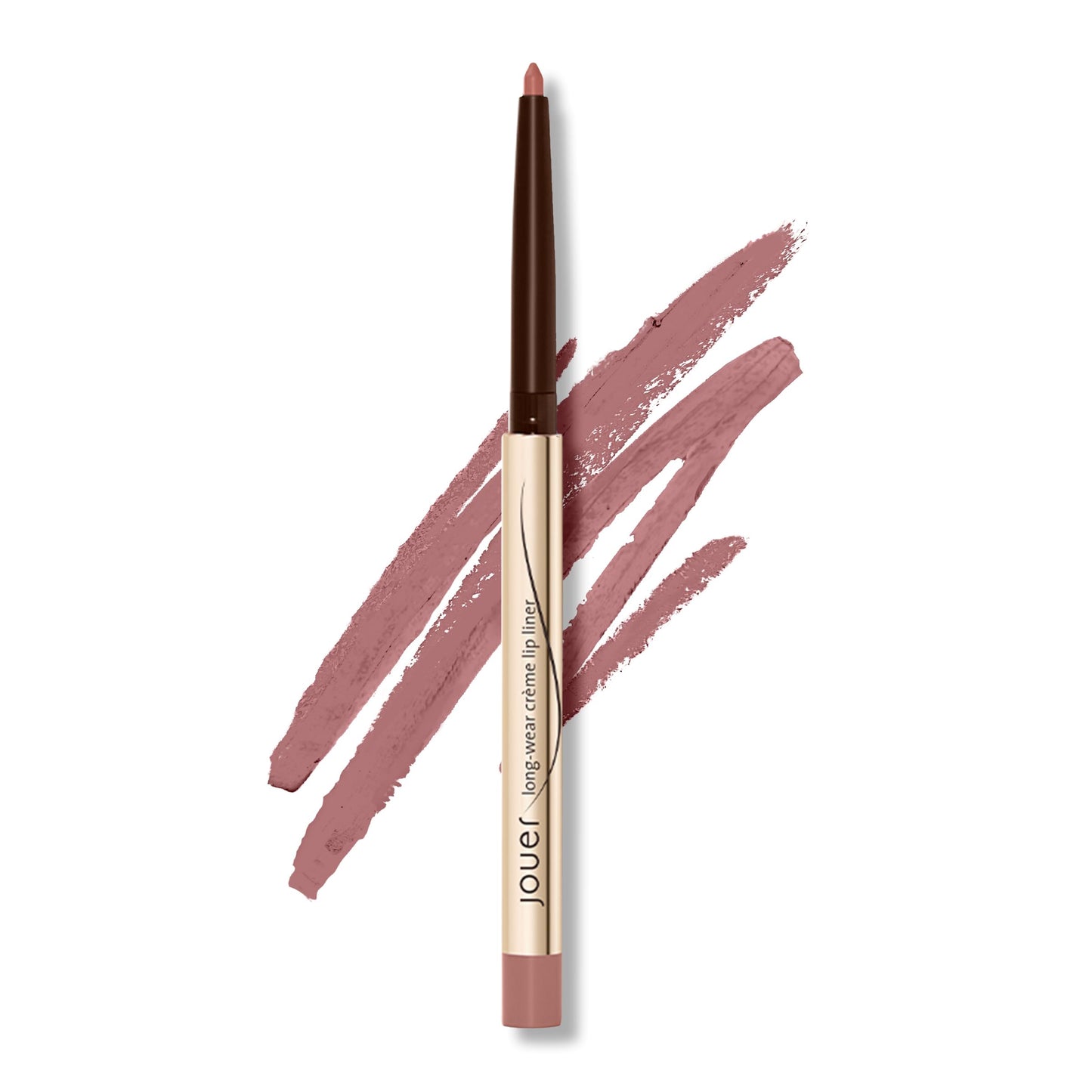 Jouer Long Wear Lip Liner - Metallic & Matte Shades - Water Resistant - Fast-Drying Formula - Healthy Ingredients - Paraben, Gluten & Cruelty Free, Bare Rose