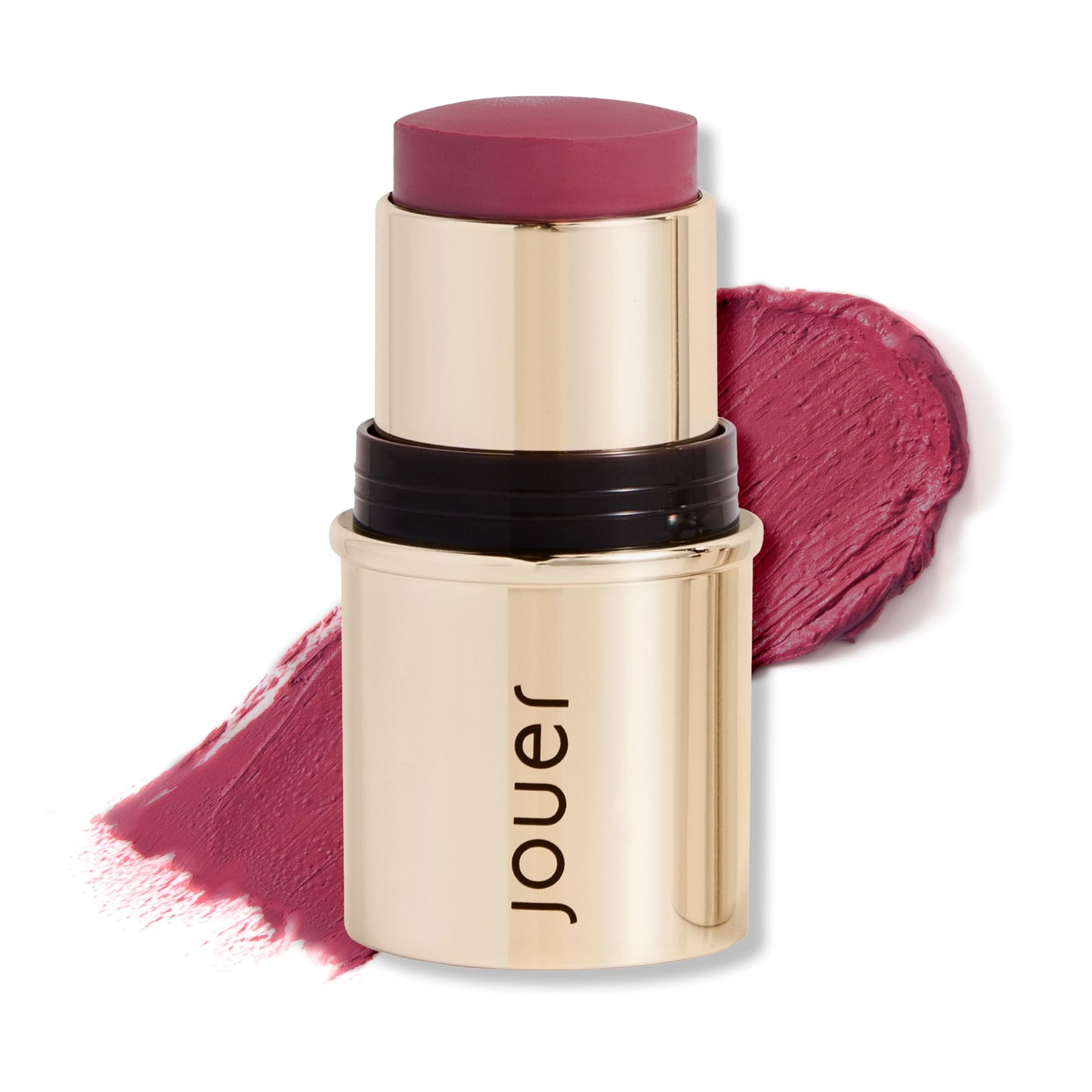 Jouer Blush & Bloom Cheek + Lipstick, Bare Rose - Hydrating Cream Blush Stick for Cheek and Lip Tint - Moisturizing Rose Hip and Squalane Oil Formula
