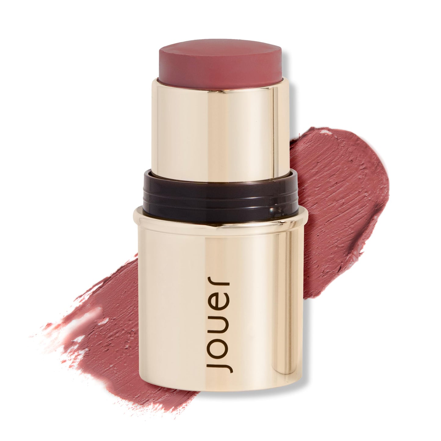 Jouer Blush & Bloom Cheek + Lipstick, Bare Rose - Hydrating Cream Blush Stick for Cheek and Lip Tint - Moisturizing Rose Hip and Squalane Oil Formula